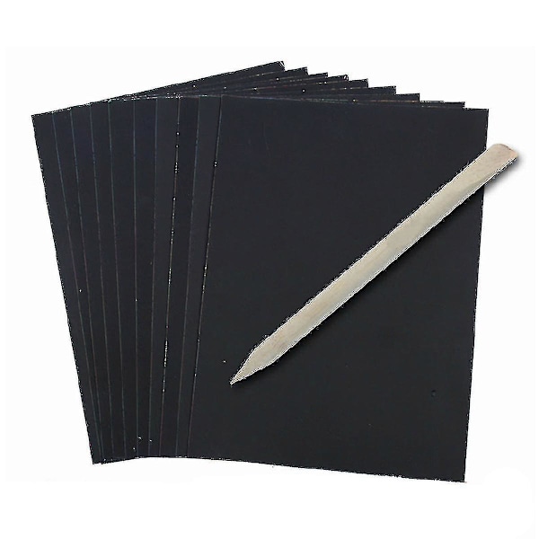 Scratch Paper, 10 Pcs Rainbow Magic Scratch Art Accessories