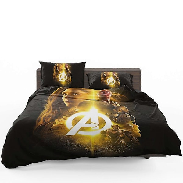 v4067 Sängkläder Marvel Vision War Machine Falcon Scarlet Witch Infinity Påslakanset Sängkläder IU4067 240x260cm 94x102in