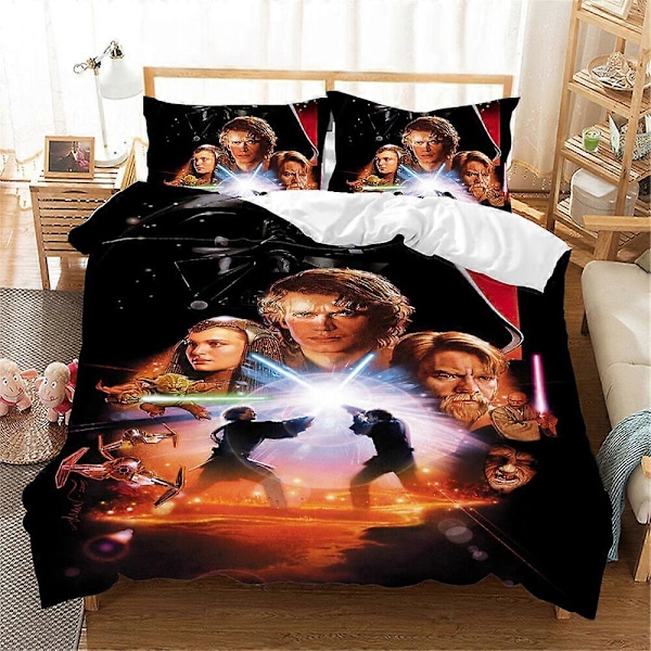 v3283 Sängkläder Star Wars Täcke Påslakan Set Sänglakan IU3283 200x200cm 78x78in