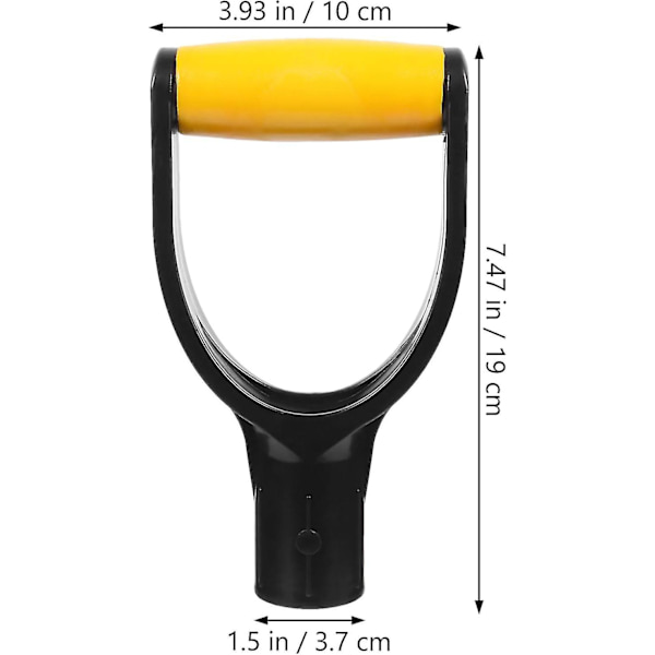 Skovej D-greb håndtag 32mm indvendig diameter udskiftning spader gafler håndtag greb have snefjernelse gravning rive værktøj greb