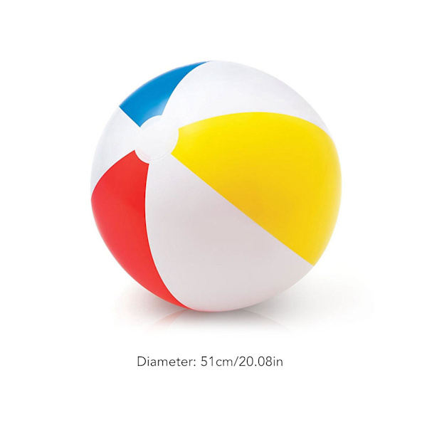 Uppblåsbar strandboll - 51 cm fyrverkeri - Vattensport poolleksak för barn och vuxna