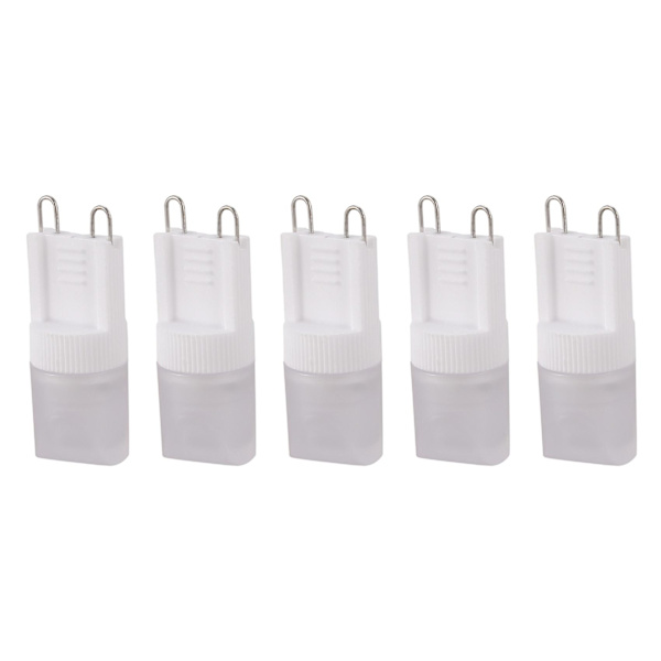 5x G9 Varm Hvit 1 Led Pære Spot Lys Pære 1w Ac 220v-240v Høy Effekt