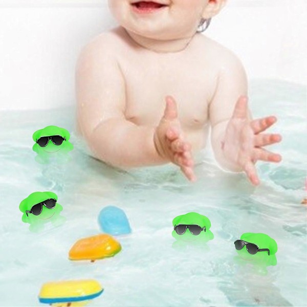 16 kpl / sarja aurinkolasit sammakko lelu mini kelluva kumi sammakko kylpy lelu stressi tylsyys helpotus lasit vihreä sammakko nipistää vinku lelu lapset aikuiset lahja Green