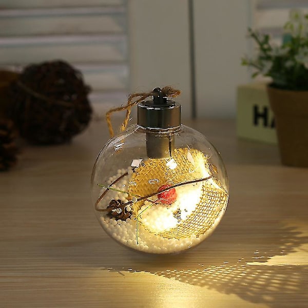 Jul LED Transparent Julkula Julgranshänge Lysande