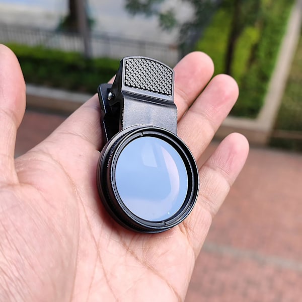 37mm Cpl Mobiltelefon Polariser Universal Clip-On Cirkelpolariserfilter Til Fjern Reflektioner