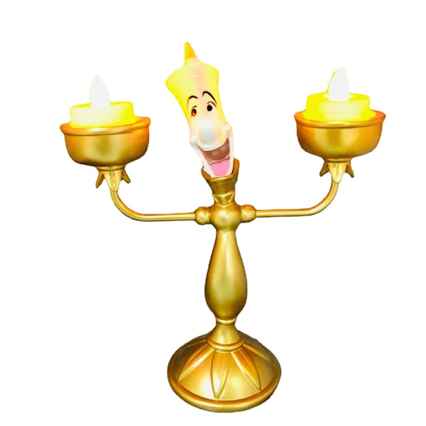 Skjønnheten og Udyret Lumière Lysestake Bordlampe Ornament Nattlampe