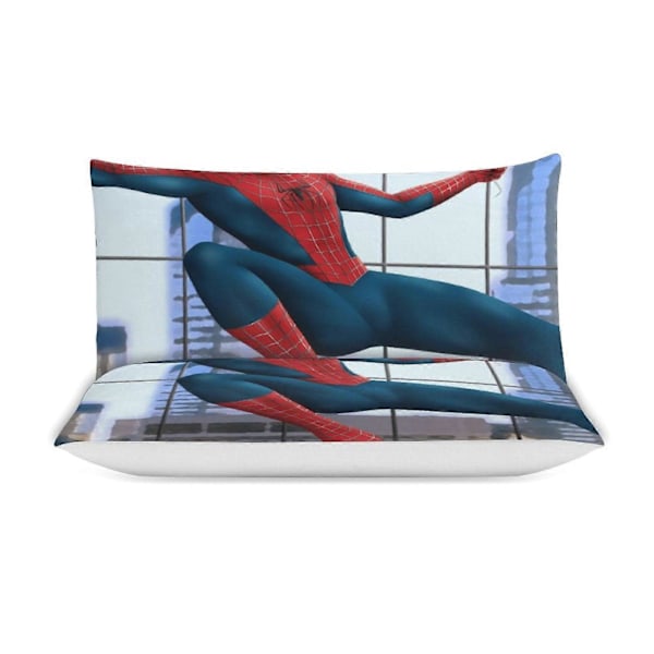 v941 Spider-Man 3-delat Bäddset för Enkelsäng - Inkluderar 1 Enkelt Täcke och 2 Örngott - Färgbeständig Mikrofiber - Spider io941 135x200cm 53x78in