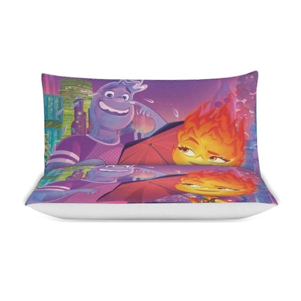 x9 Elemental 3-osainen vuodevaatesetti Lämmin ja mukava pehmeä pussilakanasetti, jossa 1 pussilakana ja 2 tyynyliinaa makuuhuoneeseen b9 135x200cm 53x78in