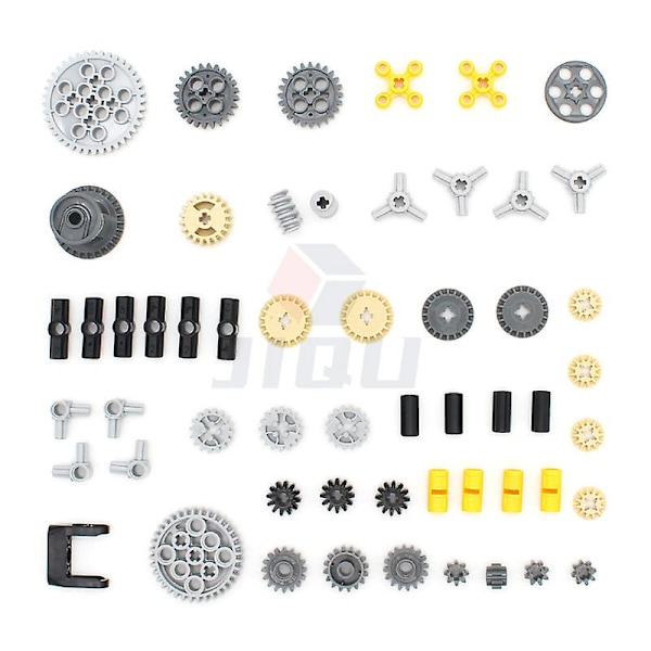 Moc-tillbehör Bulk Gear Axle Pin Connector Wheels Chain Link Blocks Car Replace Parts Kompatibel med de flesta märken High-tech Blocks Toy