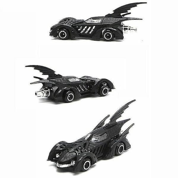 Sett med 6 Batmobile lekebiler i metall null ingen