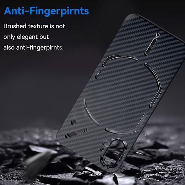 Ylellinen ultraohut aito hiilikuituinen kova kuori puhelinkotelo Nothing Phone 1:lle