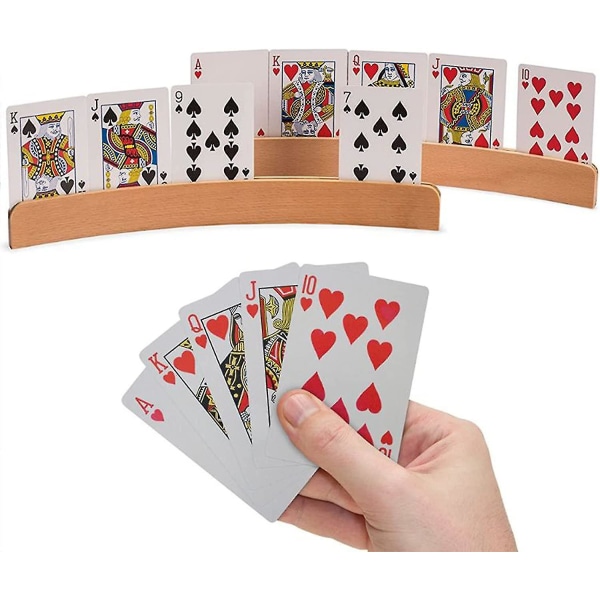 Spelkortsstativ Trä Spelkortshållare Spelkortshållare Trä