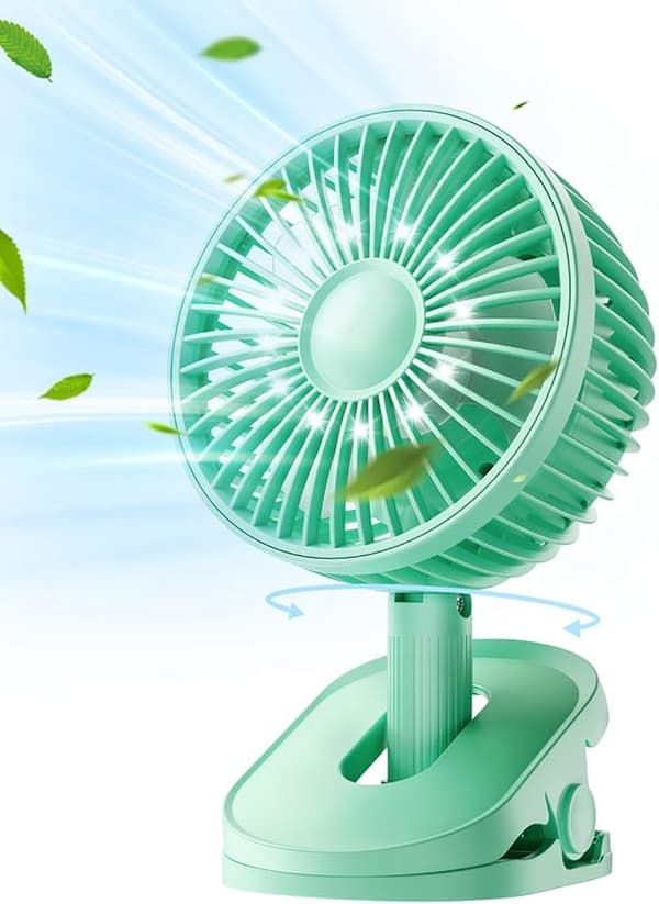 Clip-on ventilator batteridrevet