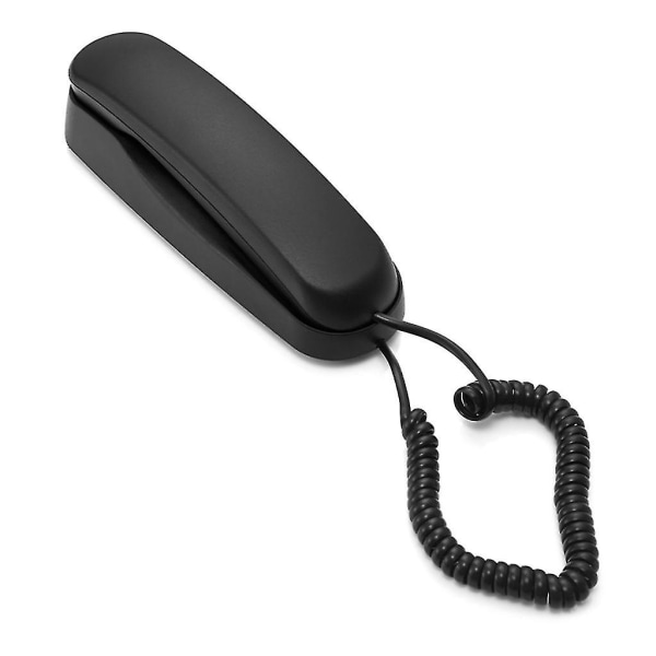 Tc990 Fast Fast Väggtelefon Bärbar Minitelefon Vägghängande-telefon Black