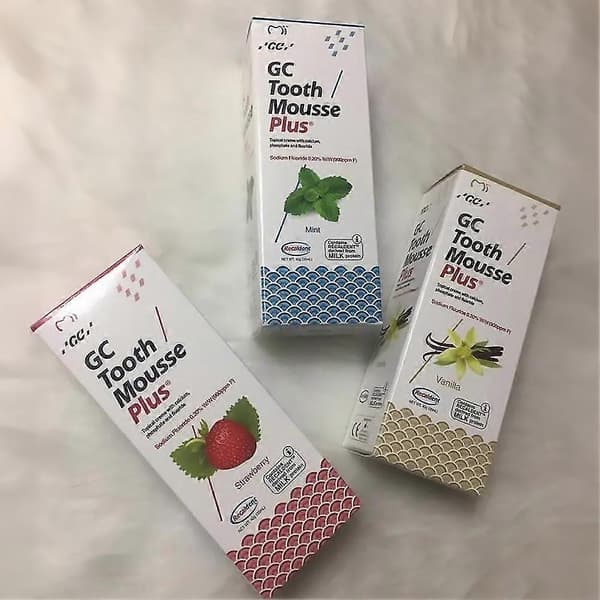 Skummousse för tänder Fluoriserad krämmousse för förebyggande av karies white 50g