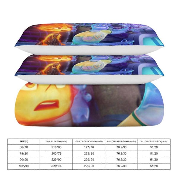 x552 Elemental 3-osainen vuodevaatesetti Lämmin ja mukava pehmeä pussilakanasetti, jossa 1 pussilakana ja 2 tyynyliinaa makuuhuoneeseen b552 200x200cm 78x78in