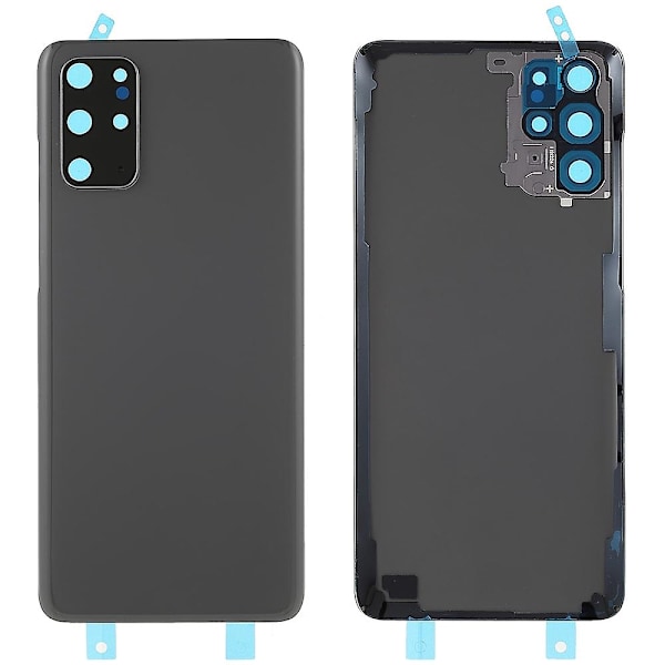 Batterihus med limlapp + kameralinsedeksel for Samsung Galaxy S20 Plus 4G G985 - Multicolor Grey