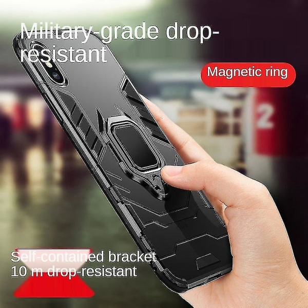 Lämplig för Iphone13 mobiltelefon skal Anti-drop All-inclusive magnetisk ring rustning