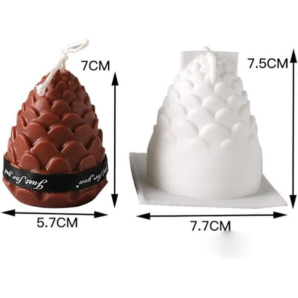 Silikonformer DIY Lysfremstilling Form 3D Silikonform Soyavoks