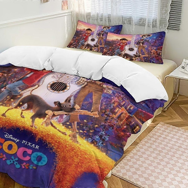 174v Coco 3-delat sängklädesset Varmt och bekvämt mjukt påslakanset med 1 påslakan och 2 örngott för pojkar flickor barn vuxna sovrum alla 240x260cm 94x102in