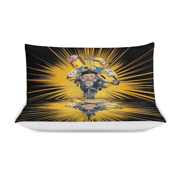 x501 Minion 3-delt Sengesæt Varmt og Behageligt Blødt Dynebetræk Sengesæt med 1 Dynebetræk og 2 Pudebetræk til Soveværelse b501 240x260cm 94x102in