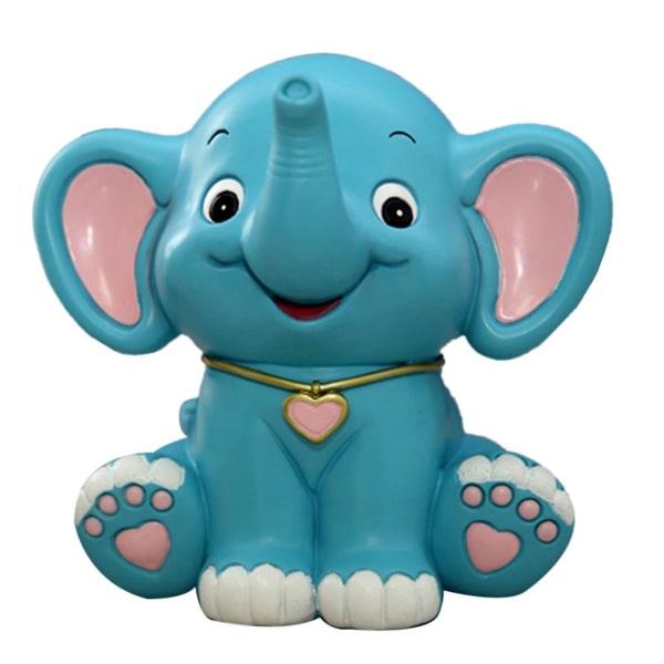 Tegneserie Baby Elephant Sparebøsse Resin Myntbank Penger Bank Barn Bursdagsgaver