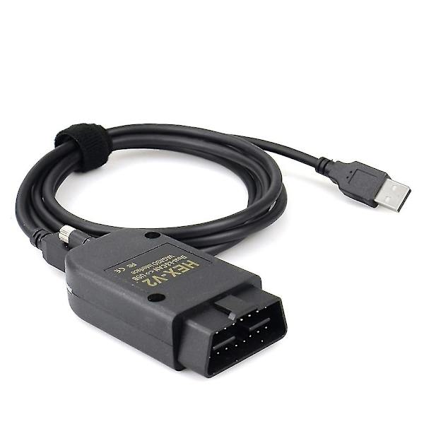 Vcds Hex X2 22.3 Hex Can Usb -liitäntä, sopii Seat-monikieliselle Atmega162+16v8+ft232rq Hex V2 Vag-usb 21.3 21.9