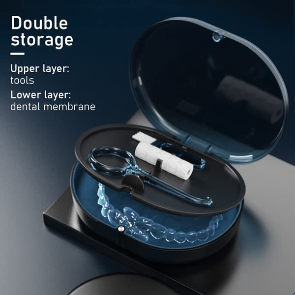 1-PACK Retainer Case, Mouthguard Case with Lid and Hinge, One Lar, ZQKLA