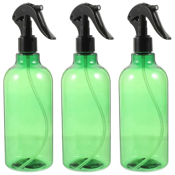 Grön plastsprayflaska med lång hals för kosmetiskt bruk, 3 st sprayflaskor