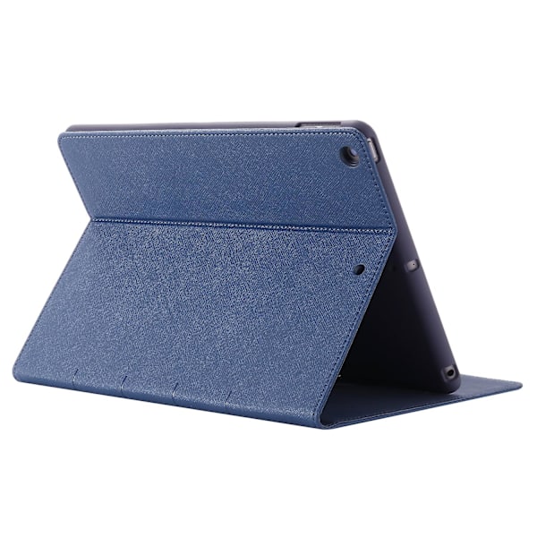 Gebei Parallell Linjer Lær Auto Vekke/Soveskjerm Tablettveske For Ipad 10.2 (2021)/(2020)/(2019) - Blue