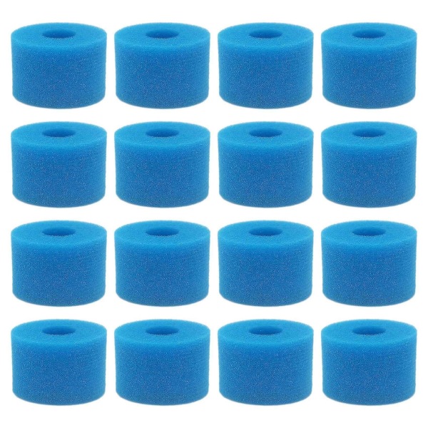 16pc For Pure Spa Reusable Washable Foam Hot Tub Filter Cartridge S1 Type