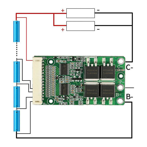 Litiumbatteri Balanserad Bms 13s 48v 15a 20a 30a 18650 Pack Laddning Pcb Pcm För Elcykel/ Bank Solenergi(20a) Hy