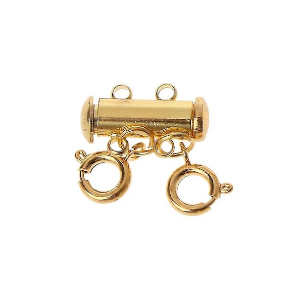 Magneettilukko kaulakorut Putkilukko Useita kerroksia Lukittavat koruliittimet Laadukas Gold 2