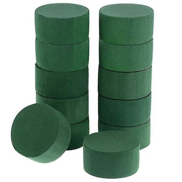 10pcs Wedding Aisle Diy Craft Floral Arrangement Water-absorbing Home Garden Green Flower Foam Fres (haoyi