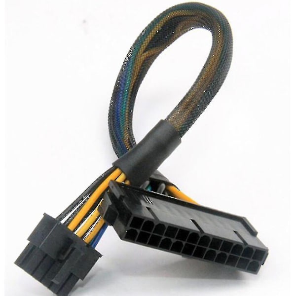 24-pin till 10-pin Atx Psu Mains Adapter Flätad Hylsa Kabel A