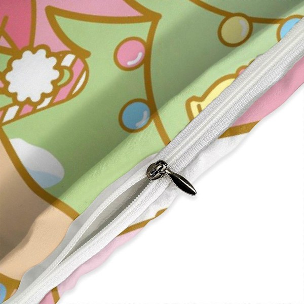 v1326 Cinnamoroll Peittosetti Paksuuntuva Pehmeä 3-osainen Vuodevaatesetti Koko Kausi Peittopussi 2 Tyynyliinalla Aikuisille Naisille Tytöille Teineille Kodin Huoneen Sisustus io 135x200cm 53x78in