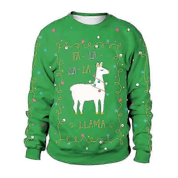 Festlige jule-T-shirts - Langærmet pullover til kvinder og mænd SB102-016 XL