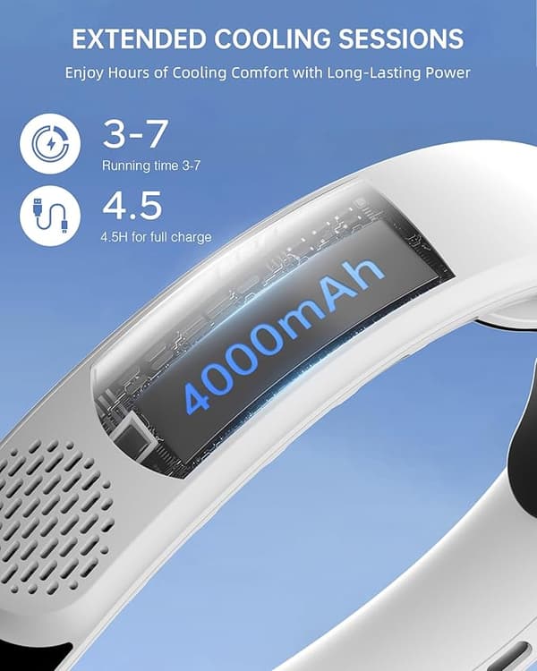 Genopladelig Halsventilator Personlig Ventilator
