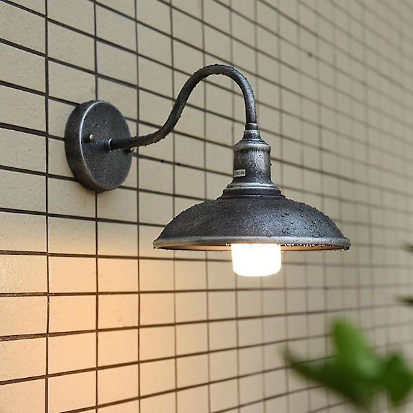 LED Gåsehals Låve Lys Utendørs Vegglampe Front Veranda Gårdshus Armatur Hage Lys for Innendørs O