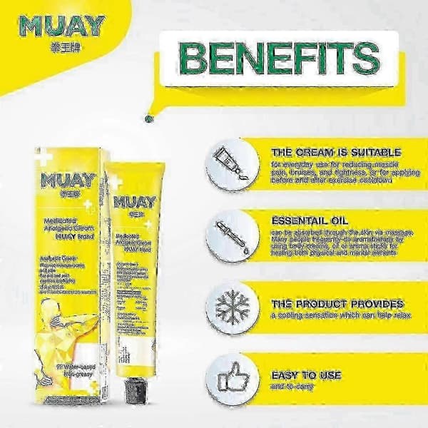 Særtilbud: 5x 100g Thai Muay Bokse Massagecreme til Afslapning 2PCS