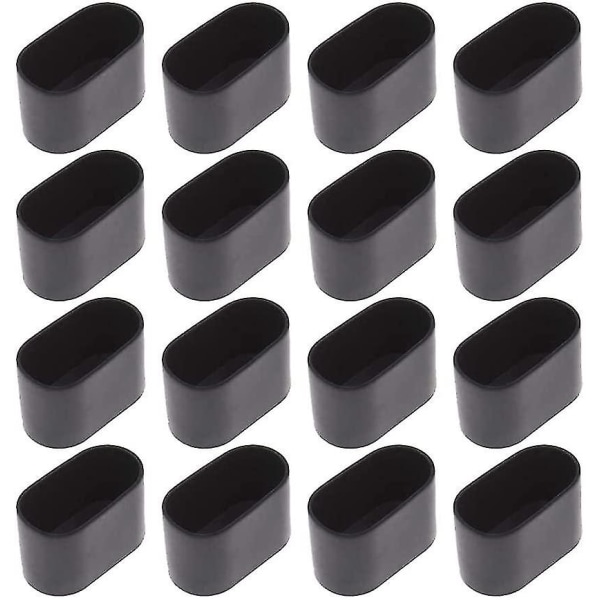 16 st ovala stolsbensöverdrag i PVC, möbelskydd, bordsbensskydd, golvskydd 15x30MM
