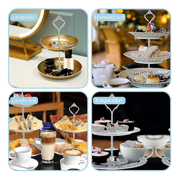 6 sæt bakke hardware til kage stativ 3 tier kage stativ montering hardware holder til bryllup og fest [reduceret!!! 30off%]