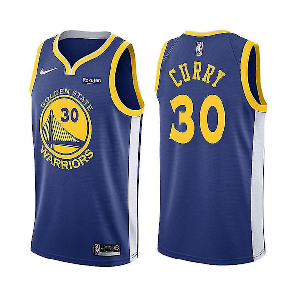 #24 Bryant #30 Curry Basketboll T-shirt Tröja Uniformer Sportkläder Lag CURRY Blå 30 CURRY Blue 30 S