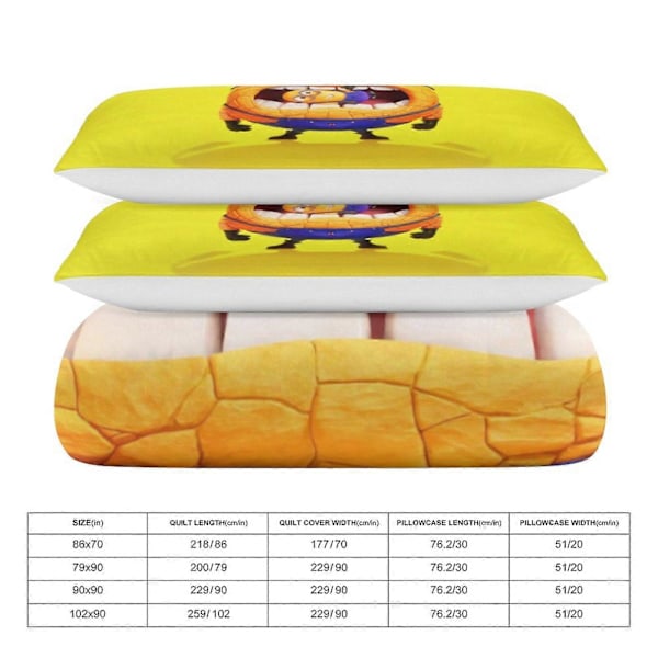 x337 Grusomme Meg 3-delt sengetøysett Varmt og komfortabelt mykt dynetrekk sengesett med 1 dynetrekk og 2 putetrekk for soverom b3 135x200cm 53x78in