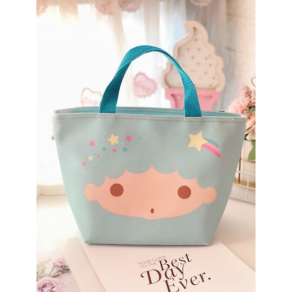 31cm Sanrios Kawaii Tegneserie Mymelody Kuromi Cinnamoroll Studerende Kontorarbejder Håndtaske Isoleret Madkasse Taske Pu Madkasse Taske LittleTwinStars2