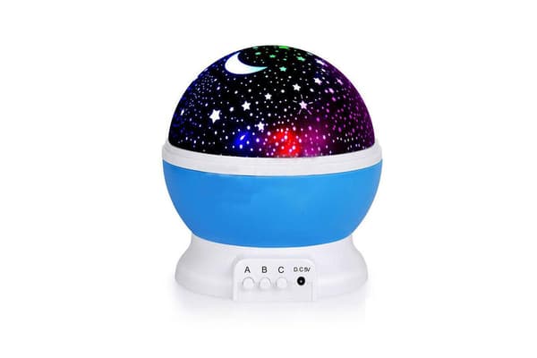 Roterende LED-projektor til børn - Stjernehimmel natlampe