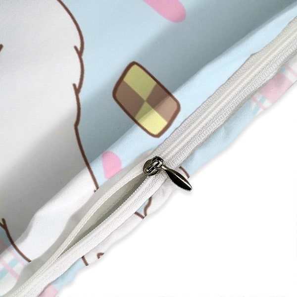 v1451 Cinnamoroll Täcke Set Tjockt Mjukt 3 Delars Sängklädesset Året Runt Täcke med 2 Örngott för Vuxna Kvinnor Flickor Tonåringar Hem Rum Inredning io 135x200cm 53x78in