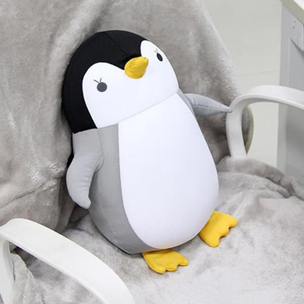 Penguin Pillow Multifunctional U-shaped Neck Pillow Super Soft Plush Hug Pillow Sofa Backrest for School Office Rest