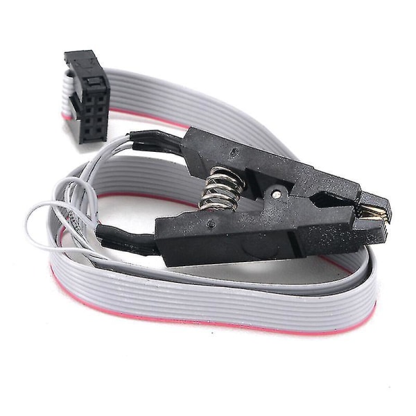 Ch341a Usb Programmer Kit Med Sop8 Clip Eeprom Brænder Bios Flasher Spi Flash Programmer Kit Med 1.8v Adapter Og 150mil Sop8 Sockel Til 24/25 Serie