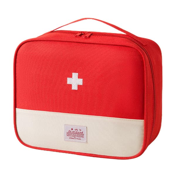Medicine Storage Bag Mini Empty Emergency Medicine Bag for Emergencies Red Extra Large Red Red Extra Large